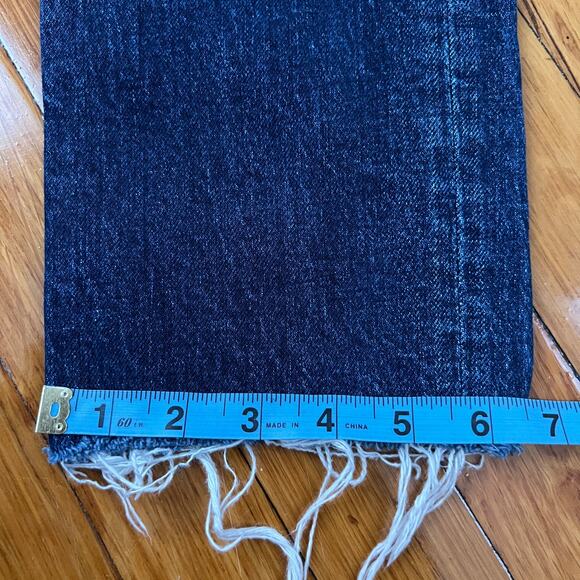 Topshop Dark Wash High Waisted Cropped Denim Jeans Size W25 - Picture 10 of 10